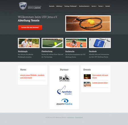 USV Abteilung Tennis Website